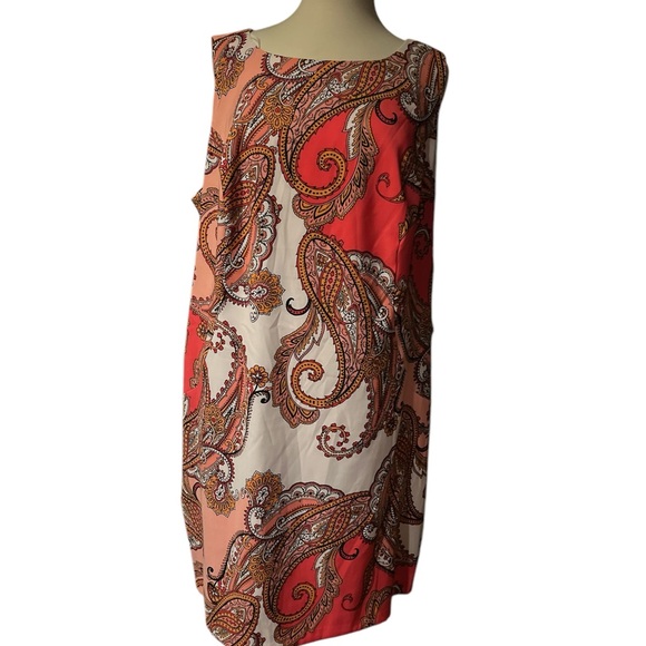 Alyx Dresses & Skirts - Paisley Print Sleeveless Dress - pink and white